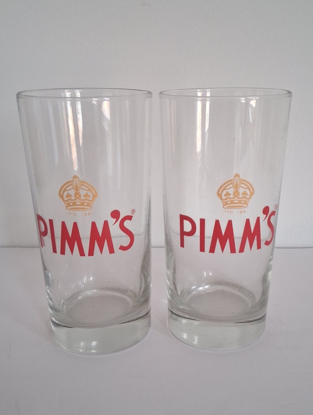 Pimms Cup Glassware Cocktail Bar Set of 2 Bar Barware Man Cave Craft Cocktail